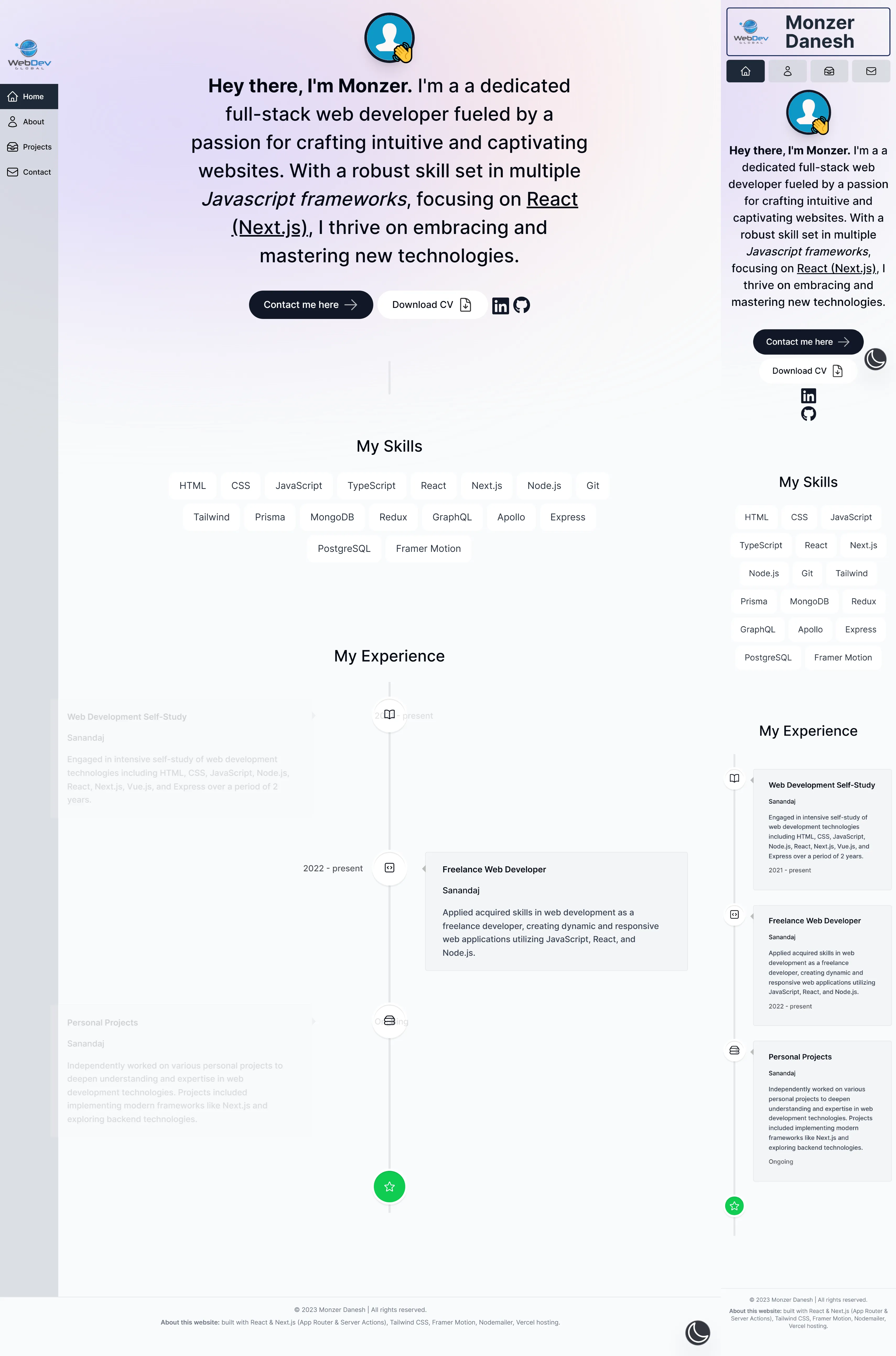 ProFolio with Next.js